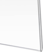 PecMuikee Acrylic Sign Holder 8.5x11, Wall Mount Acrylic Sign Holder and Plastic Paper Display Ad Frame bonus with 3M Tape and Mounting Screws for Restaurants, Office, Market, Library, Store, 12 Pcs