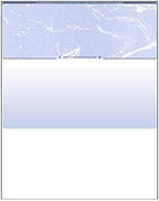 Compuchecks Check on Top Blank Check Paper - 500 Pack, Quick-Books & Laser Printer Compatible - Security Business Checks with Voucher - 8.5" x 11" Blue Marble