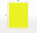 LUXPaper 8.5" x 11" Paper | Letter Size | Citrus Yellow | 80lb. Text | 50 Qty