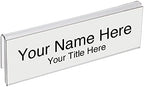 Glass Wall Name Plate Holders - Single Sided 8-1/2" Wide x 2" high (50 - PK, 1/2" Cubicle Wall) by Plastic Products Mfg.
