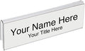 Glass Wall Name Plate Holders - Single Sided 8-1/2" Wide x 2" high (10 - PK, 1/2" Cubicle Wall) by Plastic Products Mfg.