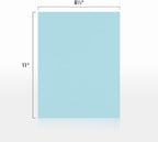 LUXPaper 8.5" x 11" Paper | Letter Size | Pastel Blue | 60lb. Text | 250 Qty