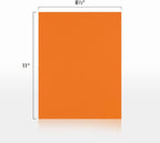 LUXPaper 8.5" x 11" Paper | Letter Size | Mandarin Orange | 80lb. Text | 500 Qty