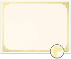 PaperDirect Green on White Classic Specialty Certificates, 8½ x11, Foil Accents, 50 Count, Certificates And Awards Paper, For School, Work, Diplomas & Award Certificates
