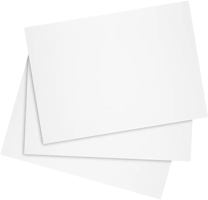 Reskid 200 Pack of Thick Heavyweight Index Cards on 80lb Card Stock - Perfect for Note-Taking, Studying, and Organization - Ideal for Classrooms, Office, and Home Use (8.5x11, 200, Count)