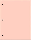 Copy And Printing Color Paper, 20 Lb. 3 Hole Punch 500 Sheets Per Ream. (Peach)