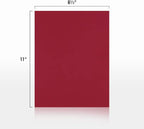 LUXPaper 8.5" x 11" Paper | Letter Size | Garnet Red | 80lb. Text | 250 Qty