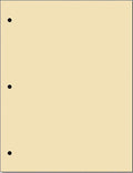 Copy And Printing Color Paper, 20 Lb. 3 Hole Punch 500 Sheets Per Ream. (Tan)