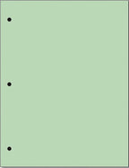 Copy And Printing Color Paper, 20 Lb. 3 Hole Punch 500 Sheets Per Ream. (Green)