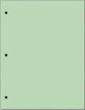 Copy And Printing Color Paper, 20 Lb. 3 Hole Punch 500 Sheets Per Ream. (Green)