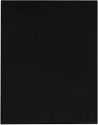 JAM PAPER Custom Printed Semi-Gloss Folders with Round Corner Pockets - Personalized Logo & Text - 12pt C1S - Black - 250/Pack