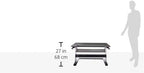 Ergotron – USA Assembled WorkFit-TL Standing Desk Converter, Dual Monitor Sit Stand Desk Riser for Tabletops – 37.5 Inch Width, Black, TAA Compliant