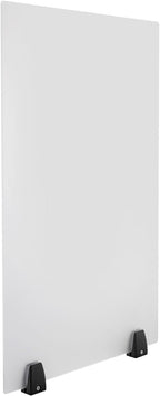 2 Packs Dual Frosted Plexiglass Desk Privacy Panels, 30 x 18 Inch Acrylic Cubicle Desk Dividers, Acrylic Frosted Partition Board, Desk Divider for Classrooms, Offices
