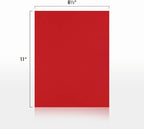 LUXPaper 8.5" x 11" Paper | Letter Size | Ruby Red | 80lb. Text | 1,000 Qty