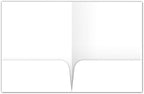 JAM PAPER Custom Printed Semi-Gloss Folders with Round Corner Pockets - Personalized Logo & Text - 10pt C2S - White - 100/Pack