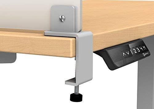 Desk Divider for Students and Desk Privacy Panel. Office Partitions and Ideal Cubicle Light Shield. Frosted Acrylic Clamp-on Desk Partition - 47” W x 22”H Divider