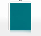 LUXPaper 8.5" x 11" Paper | Letter Size | Teal | 80lb. Text | 250 Qty