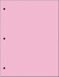 Copy And Printing Color Paper, 20 Lb. 3 Hole Punch 500 Sheets Per Ream. (Pink)