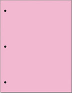 Copy And Printing Color Paper, 20 Lb. 3 Hole Punch 500 Sheets Per Ream. (Pink)