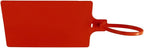 400Pcs Plastic Seals Shipping Label Tags, Writable Marker Big Sign Tie for Logistics, 255mm Total Length Self Locking Inventory Waterproof Tag Fastener with 3 Marker Pen (Red)