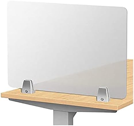 Portable Frosted Acrylic Desk Divider - Free Standing Privacy Panel for Office & Home - Ideal Student Test Shield & Workspace Privacy Solution
