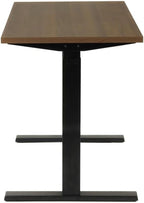 American Furniture Classics OS Home and Office 23004K Desk and Privacy Screen, Danish Walnut and Blue Fabric