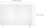 Generic 5Pcs Acrylic Writing Boards 20X30Cm Desktop Message Whiteboards for Office and Student Note Taking, Reusable Memo Boards for Meetings and Study