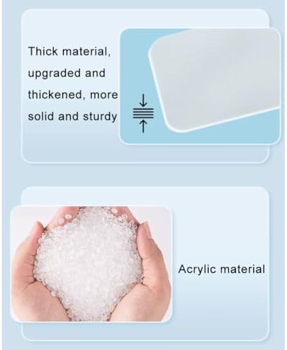 Acrylic Privacy Screen Divider, Portable Desk Panel for Workstations, Frosted Tabletop Partition for Offices & Schools (Clear-B, 100x30cm/39.4x11.8in)