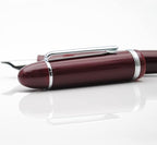 JINHAO X159 Fountain Pen (F Nib 0.5mm, Wine Red with Silvery Clip)
