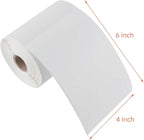 L LIKED 16 Rolls 4" x 6" Direct Blank Thermal Shipping Labels with 250 Labels/Roll - Compatible with Zebra 2844 ZP-450 ZP-500 ZP-505 (16 Rolls)