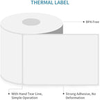 L LIKED 1800 PCS 4"x6" Direct Thermal Shipping Labels with 450 per Roll- Perforated & Strong Adhesive, Blank, Compatible with Zebra 2844, ZP-450, ZP-500, ZP-505, 4 Rolls