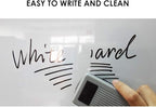 XIWODE 18x24 Inch Magnetic Dry Erase Whiteboard，Silver Aluminum Frame Wall-Mounted for Home School Office Conference Room