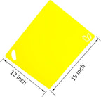 Kimmoker Flexible Cutting Boards Set, Cutting Board Mats for Cooking, Colored Cutting Board Set with Easy-Grip Handles, Flexible Plastic Cutting Sheet Set of 4 (1)