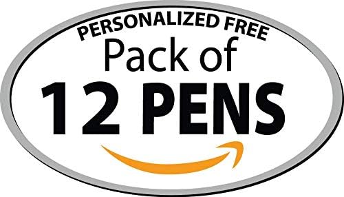Personalized Ballpoint Pens - Retro -Retractable Click action - Custom - Black writing - Printed Name pens - Imprinted with Your Logo or Message - FREE PERSONALIZATION - 12 Pens/Box (Purple)