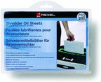 Rexel Shredder Oil Sheets, Pack of 20, A5 Size, Shredder Maintenance, 2101949, White
