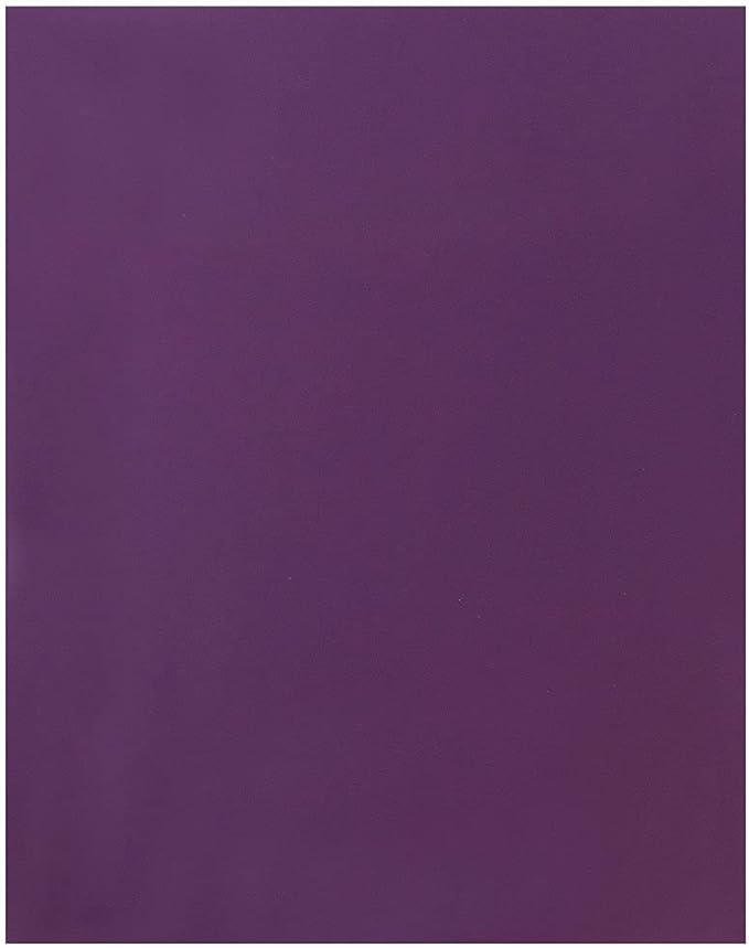 JAM PAPER Laminated Two Pocket Glossy School Folders - Letter Size - High Gloss Purple - Bulk 50/Box