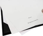 GraduationMall 8.5"x11" Smooth Padded Diploma Cover Certificate Holder Black,1-Pack