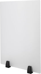 2 Packs Dual Frosted Plexiglass Desk Privacy Panels, 24 x 18 Inch Acrylic Cubicle Desk Dividers, Acrylic Frosted Partition Board, Desk Divider for Classrooms, Offices