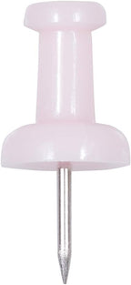 JAM PAPER Colorful Push Pins - Baby Pink Pastel Pushpins - 100/Pack