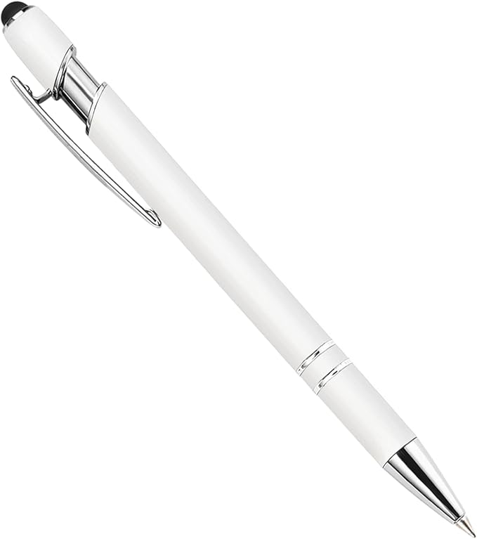 Max 500 Pcs Personalized Pens Bulk, Custom Pens with Free Engraving, Customized Stylus Tip Ballpoint Pen with Your Name Massage Text for School Office Business Graduation Anniversaries-150 Packs