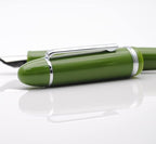 JINHAO X159 Fountain Pen (EF Nib 0.38mm, Avocado Green with Silvery Clip)