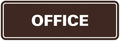 Signs ByLITA Standard Office Sign - Professional Business Signage - Easy to Install (Dark Brown) - Small 1 Pack