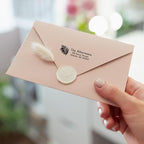 Custom Floral Address Stamp | Choose from 12 Designs | Multiple Ink Color Options | Envelope Return Address Stamp for Couple or Family (Design 10, Extra Large)