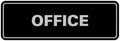 Signs ByLITA Standard Office Sign - Professional Business Signage - Easy to Install (Black/Silver) - Large 1 Pack