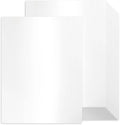 100 Sheets White Shimmer Cardstock 8.5 x 11 Certificate Paper, Goefun 80lb Pearlescent Paper for Invitations, Certificates, Crafts, DIY Cards
