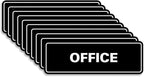 Signs ByLITA Standard Office Sign - Professional Business Signage - Easy to Install (Black) - Large 10 Pack