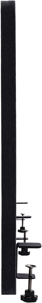 DouSeiAi Clamp-On Desk Divider, Desk Privacy Panel, Office Sound Absorbing Cubicle Partitions, One-Side Panel, 59.1x 23.8x1inch/Dark Gray