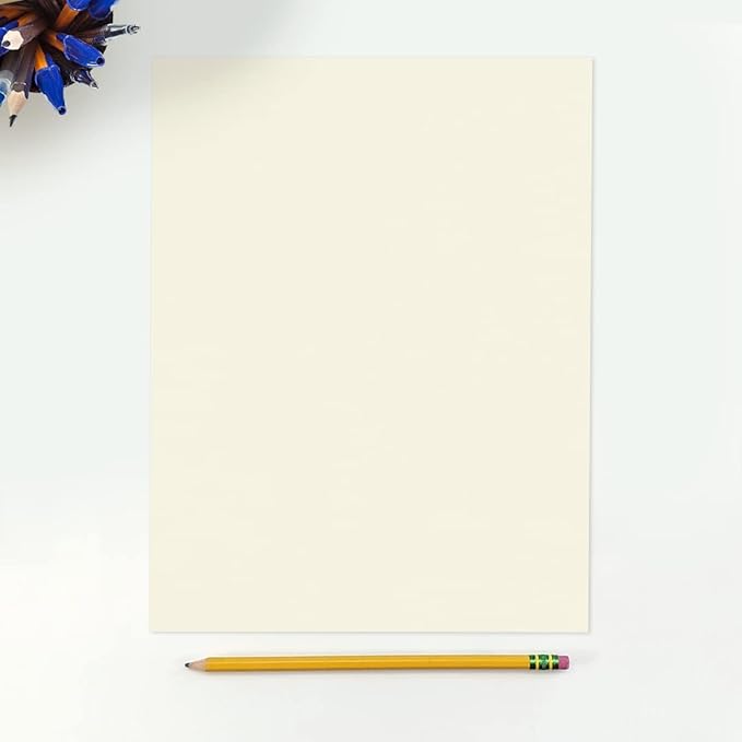 LUXPaper 8.5" x 11" Classic Crest Paper | Letter Size | Natural White | 70lb. Text | 1,000 Qty
