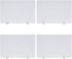 4PCS Desk Dividers Office Partitions, Privacy Desk Panel Protective, Acrylic Plexiglass Shield with Clamps for Offices Schools Call Centers - 23.6”L X15.8”W