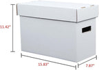 ANDPLAY 5 Pcs Comic Book Storage Boxes With Lids Short Holds 150-175 Comics Collapsible and Stackable Comic Short Box Moistureproof Comic Box